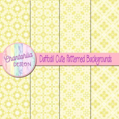 Free daffodil cute patterned backgrounds