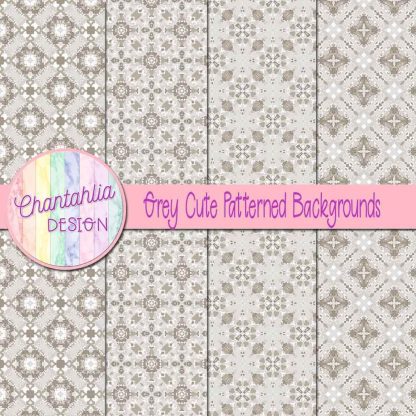 Free grey cute patterned backgrounds