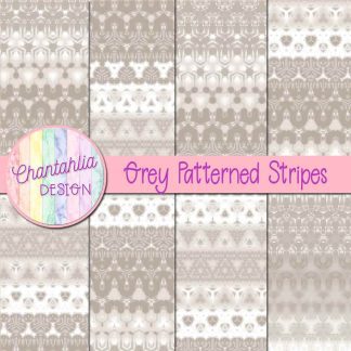 Free grey decorative patterned stripes digital papers