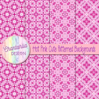 Free hot pink cute patterned backgrounds