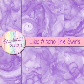 Free lilac alcohol ink swirls digital papers