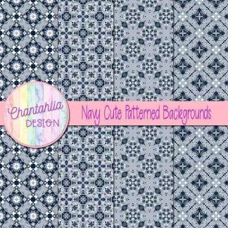 Free navy cute patterned backgrounds
