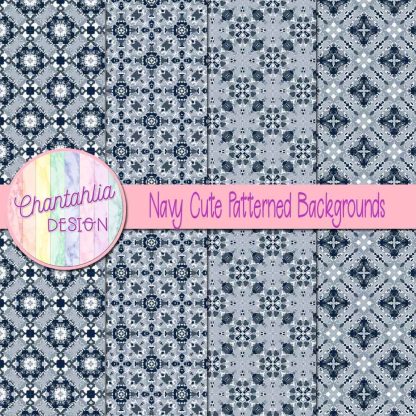 Free navy cute patterned backgrounds
