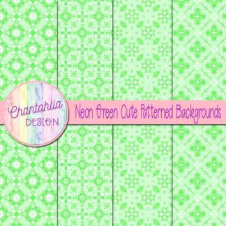 Free neon green cute patterned backgrounds