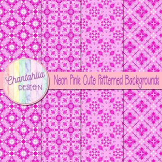 Free neon pink cute patterned backgrounds