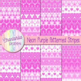 Free neon purple decorative patterned stripes digital papers