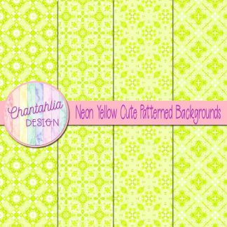 Free neon yellow cute patterned backgrounds