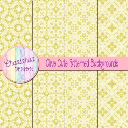 Free olive cute patterned backgrounds