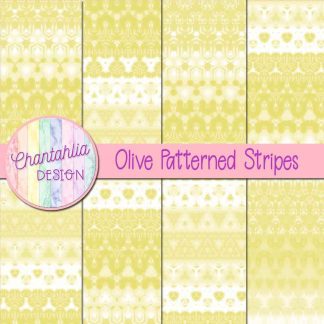 Free olive decorative patterned stripes digital papers