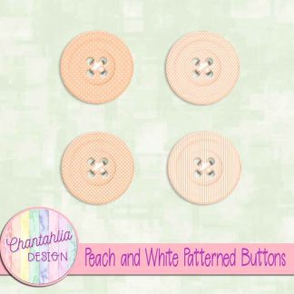 Free peach and white patterned buttons