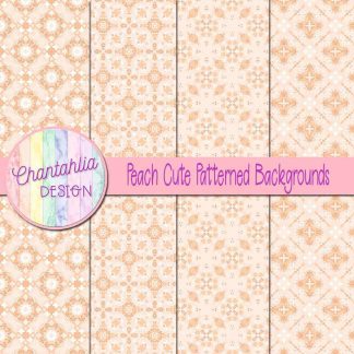 Free peach cute patterned backgrounds