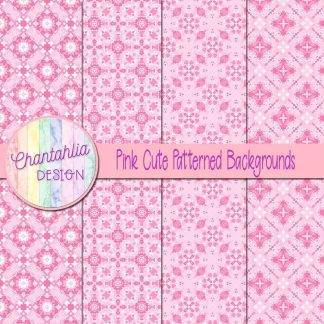 Free pink cute patterned backgrounds