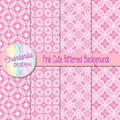 Free pink cute patterned backgrounds