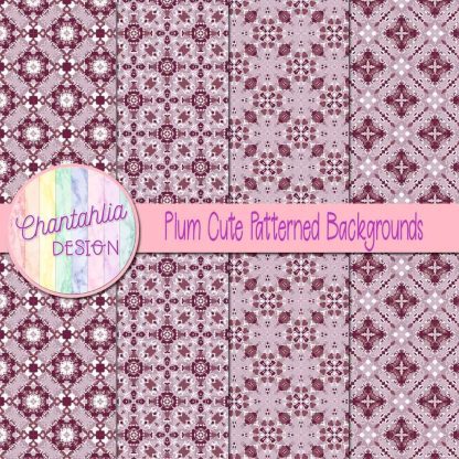 Free plum cute patterned backgrounds