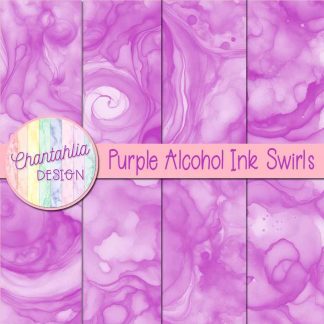 Free purple alcohol ink swirls digital papers
