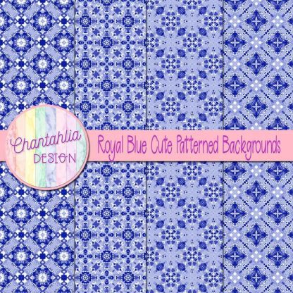 Free royal blue cute patterned backgrounds