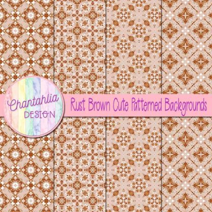 Free rust brown cute patterned backgrounds