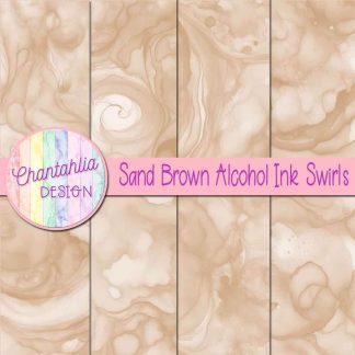 Free sand brown alcohol ink swirls digital papers