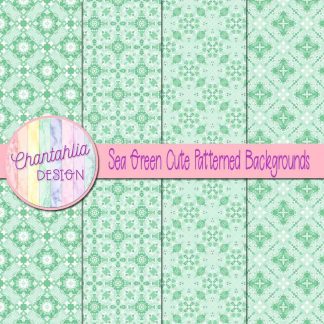 Free sea green cute patterned backgrounds