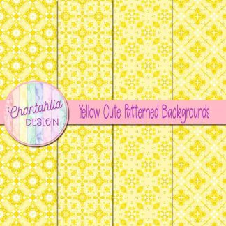 Free yellow cute patterned backgrounds