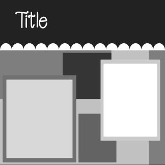 Free digital scrapbooking layout template