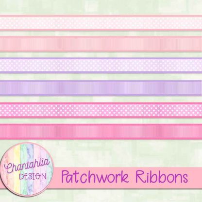 Free ribbons in a Patchwork theme
