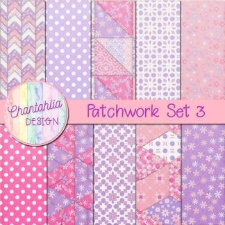 Free digital papers in a Patchwork theme