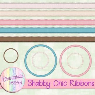 Free ribbons in a Shabby Chic theme