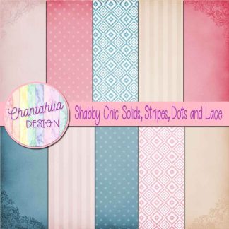 Free digital papers in a Shabby Chic theme