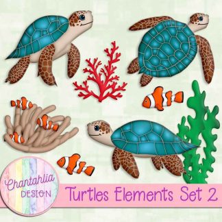 Free design elements in a Turtles theme