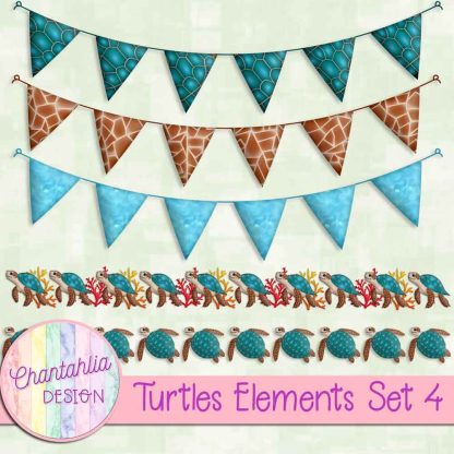 Free design elements in a Turtles theme