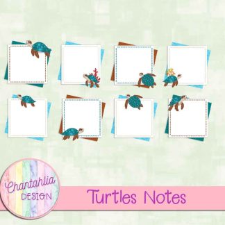 Free notes in a Turtles theme