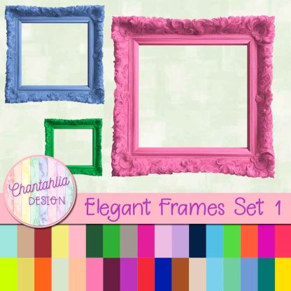 Free elegant frame design elements