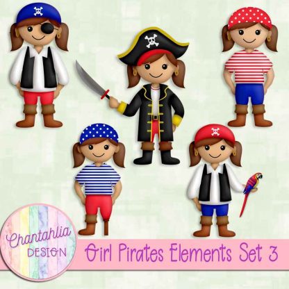 Free design elements in a Pirates theme
