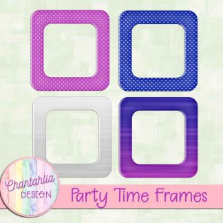 Free frames in a Party Time theme