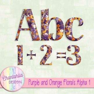 Free alpha in a Purple and Orange Florals theme