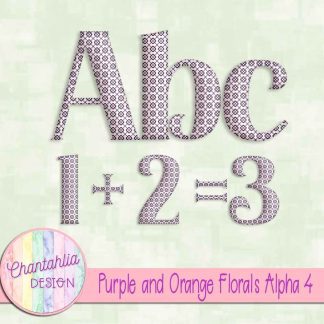 Free alpha in a Purple and Orange Florals theme