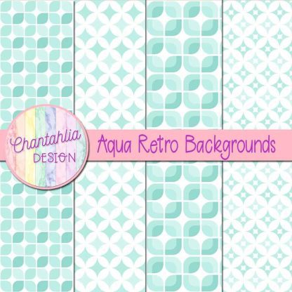 Free aqua retro backgrounds