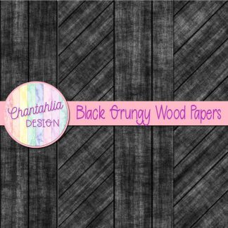 Free black grungy wood digital papers