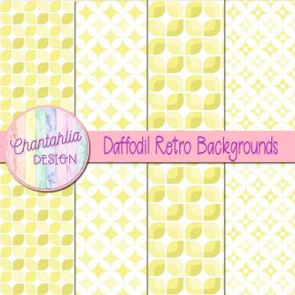 Free daffodil retro backgrounds