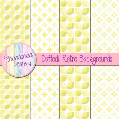 Free daffodil retro backgrounds