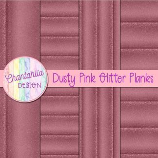 Free dusty pink glitter planks digital papers