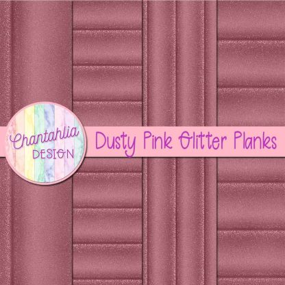 Free dusty pink glitter planks digital papers