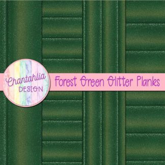 Free forest green glitter planks digital papers