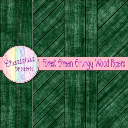 Free forest green grungy wood digital papers