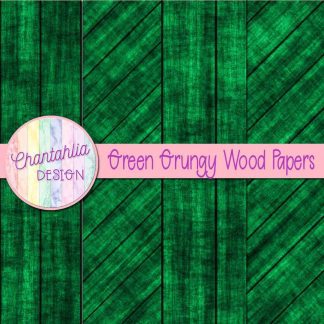 Free green grungy wood digital papers