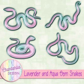 Free lavender and aqua gem snakes