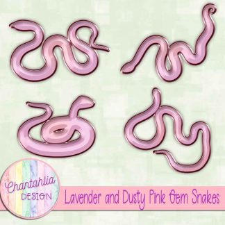 Free lavender and dusty pink gem snakes