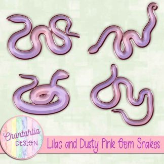 Free lilac and dusty pink gem snakes
