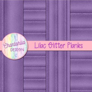 Free lilac glitter planks digital papers